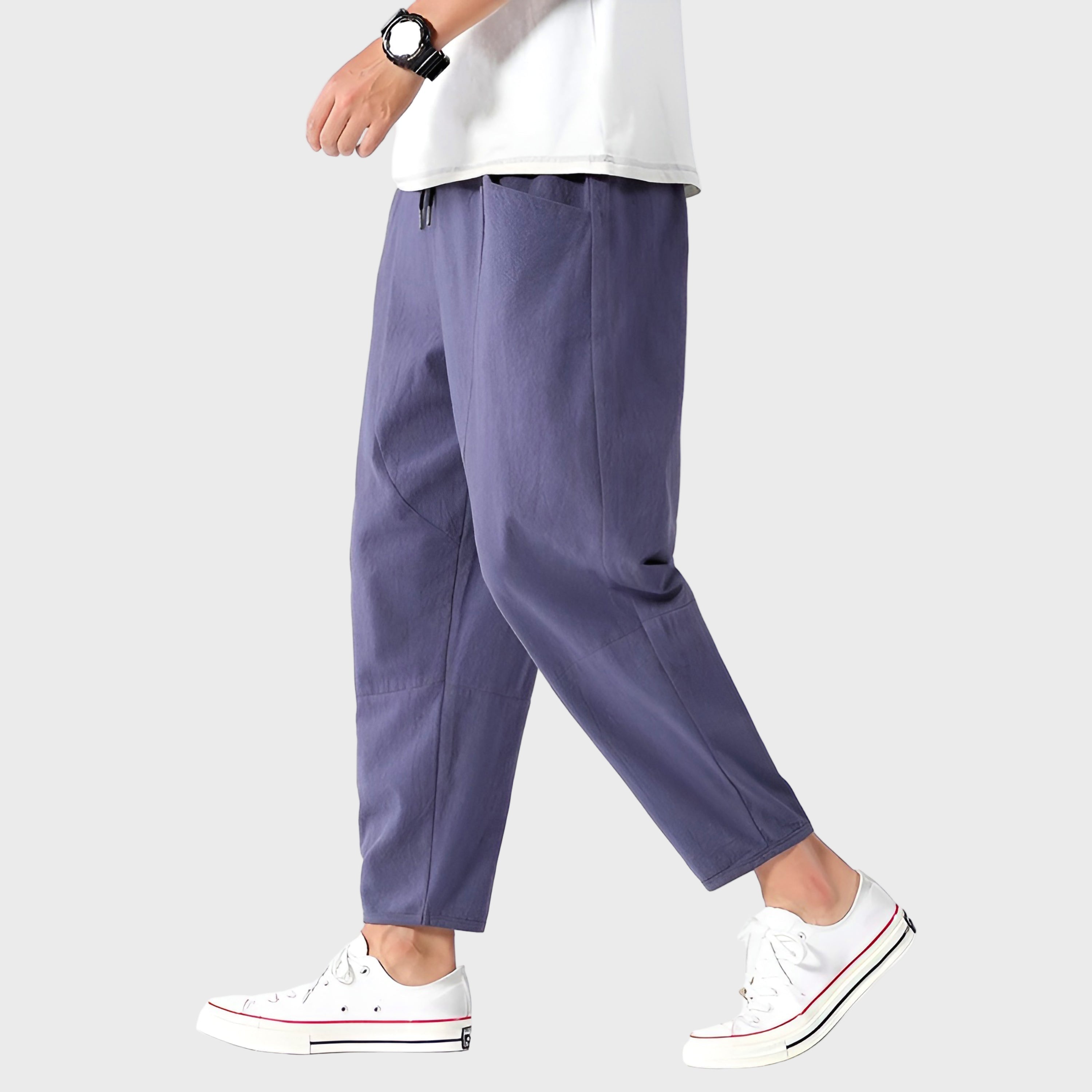 Vítor - Calças com corte urbano de algodão