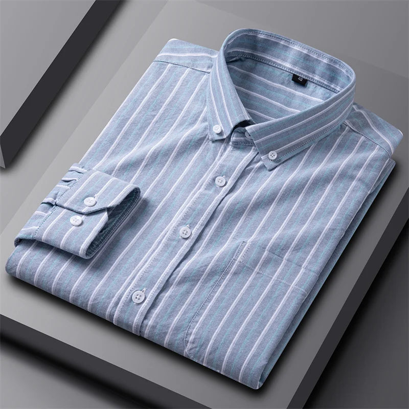 Ruben - Camisa Moderna de Risca para Homens
