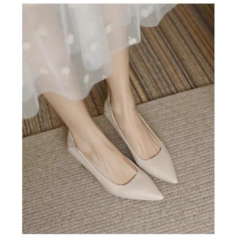 2025 New Arrival - Women's Comfortable Black Pointed-Toe Stiletto Heels   Cushioned Sole Design Timeless Elegance & Versatile