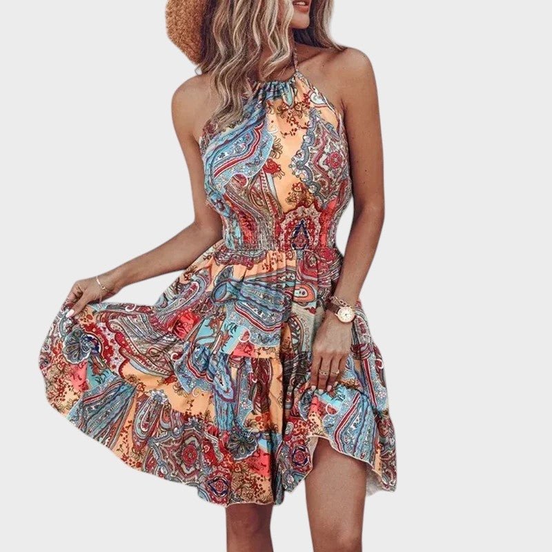 Paula- Vestido Curto Com Costas Expostas