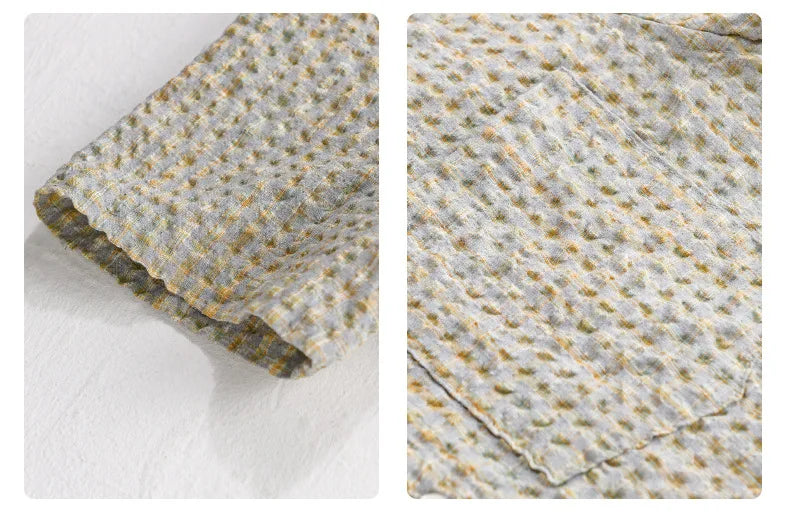 Simão - Camisa com Textura de Bolhas