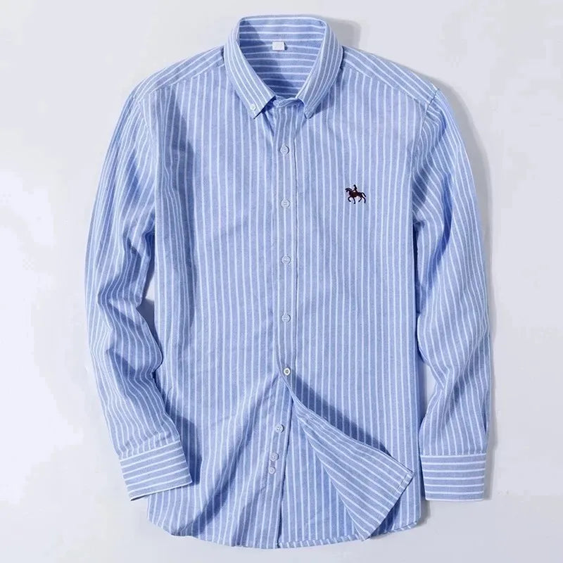 Francisco - Camisa Oxford Masculina com Bordado