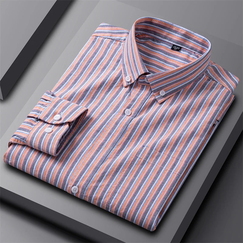 Ruben - Camisa Moderna de Risca para Homens