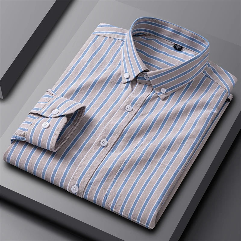 Ruben - Camisa Moderna de Risca para Homens