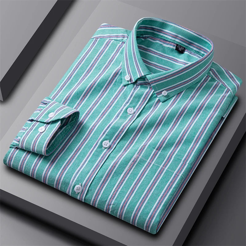 Ruben - Camisa Moderna de Risca para Homens