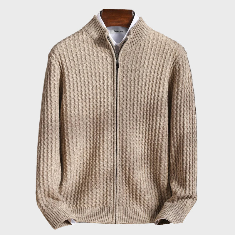 João - casaco de Cashmere com Fecho