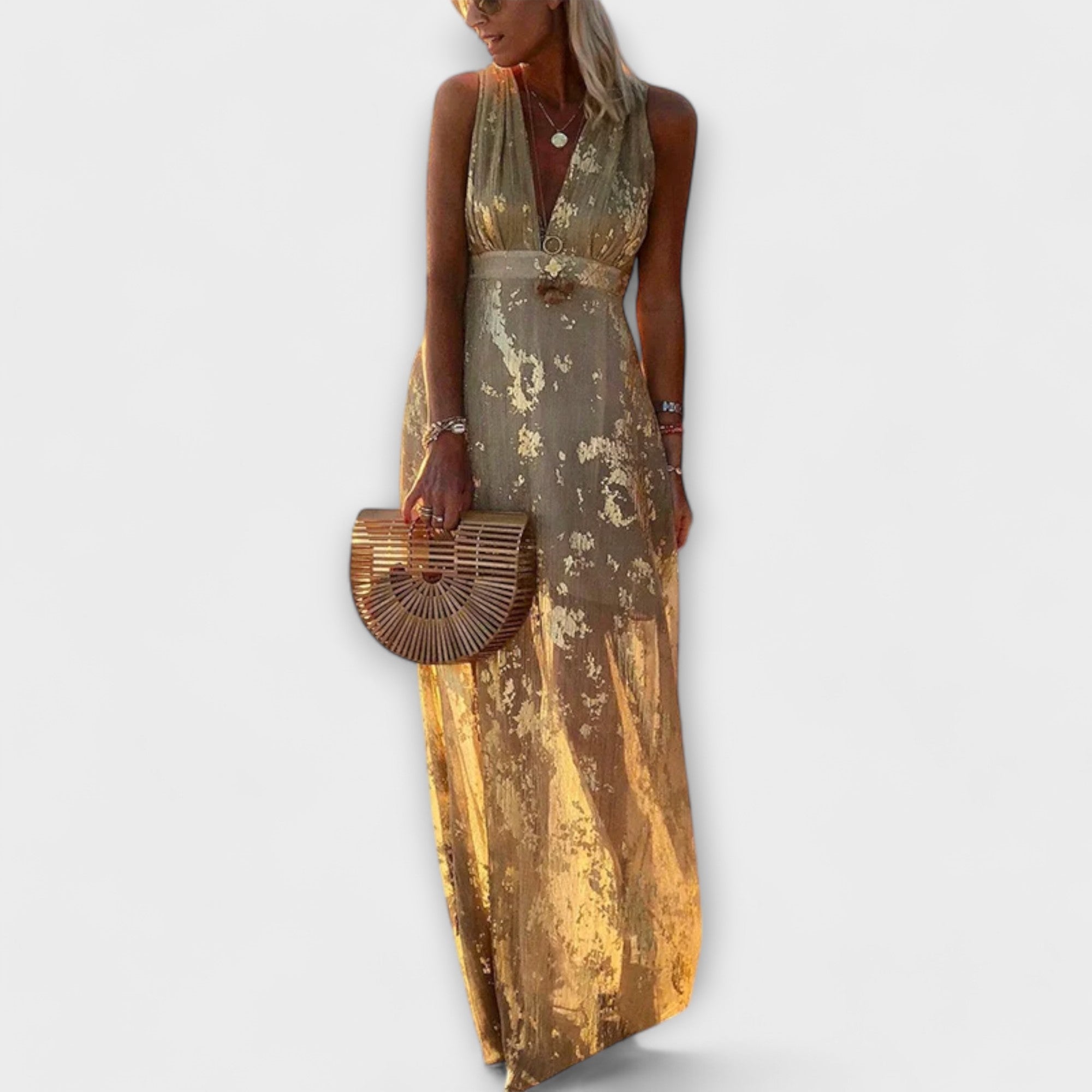 Tatiana - Vestido Fluído Com Decote em V