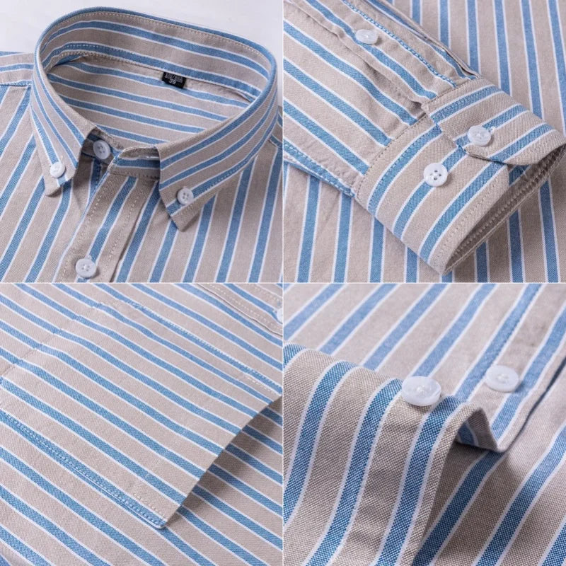 Ruben - Camisa Moderna de Risca para Homens
