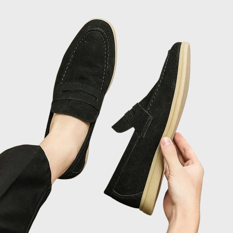 Evaristo - Elegantes Sapatos Mocassim com Cadarços