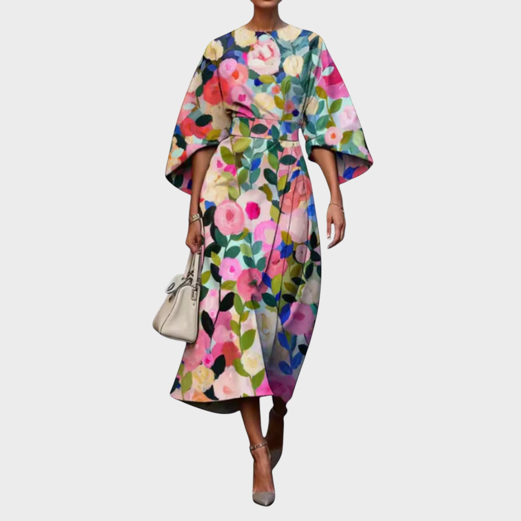 Ana– Vestido Floral Elegante