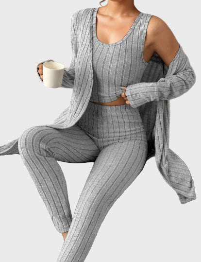 Aline - Conjunto Cozy Chic de 3 Peças