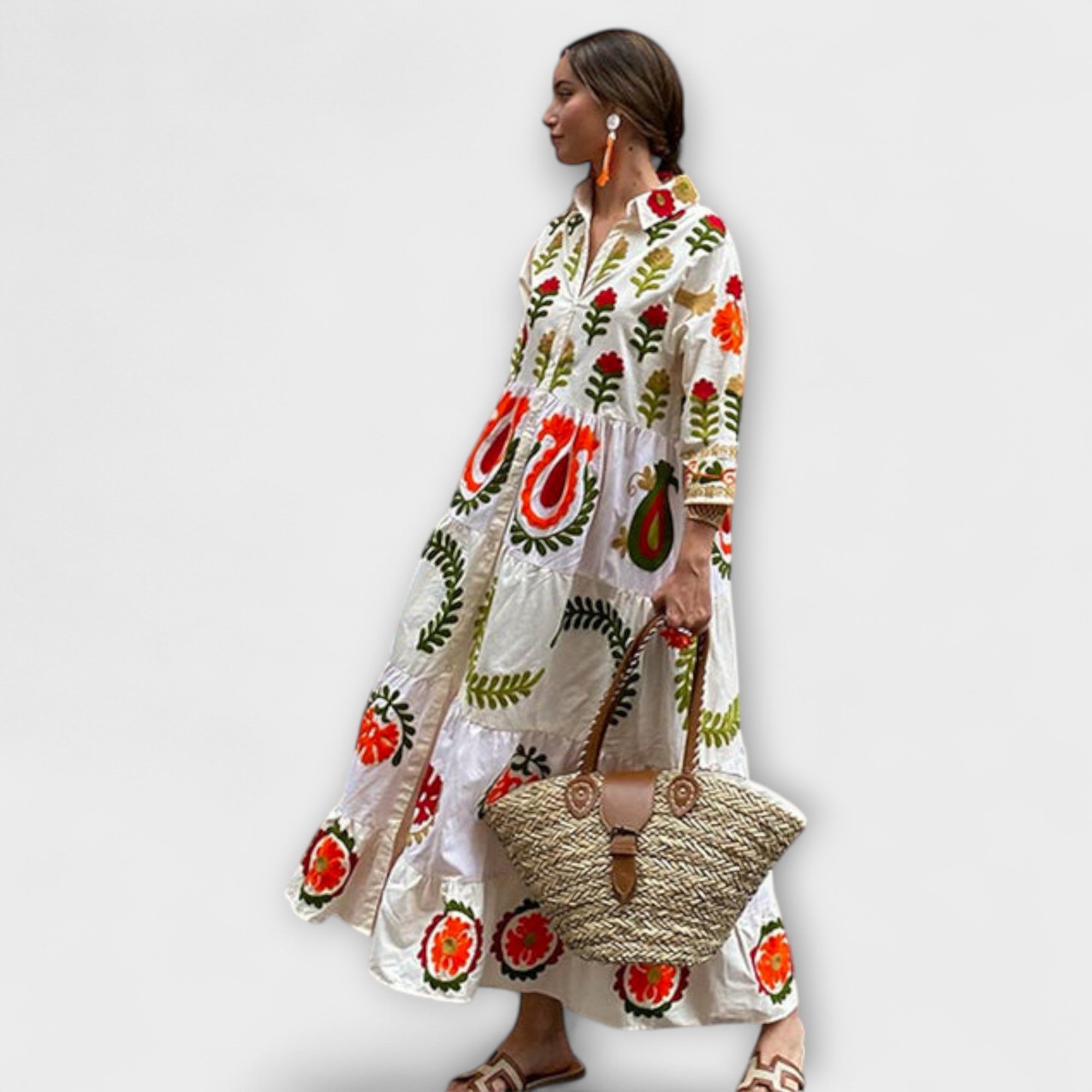 Marcela - Vestido Floral Elegante