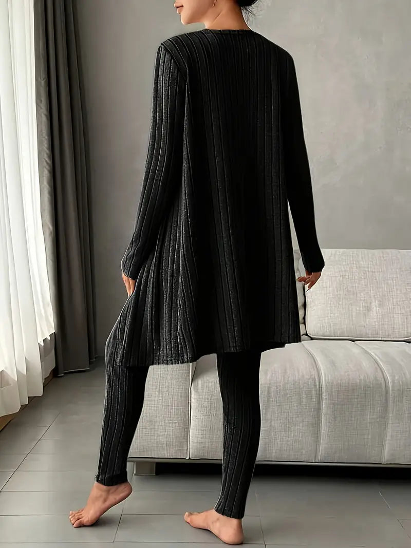 Aline - Conjunto Cozy Chic de 3 Peças