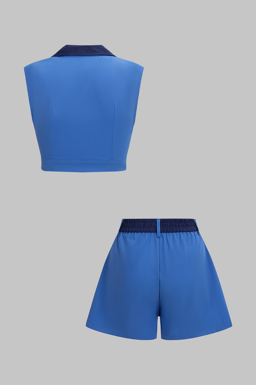 Rafaela- Conjunto de Top com Decote em V e Calções