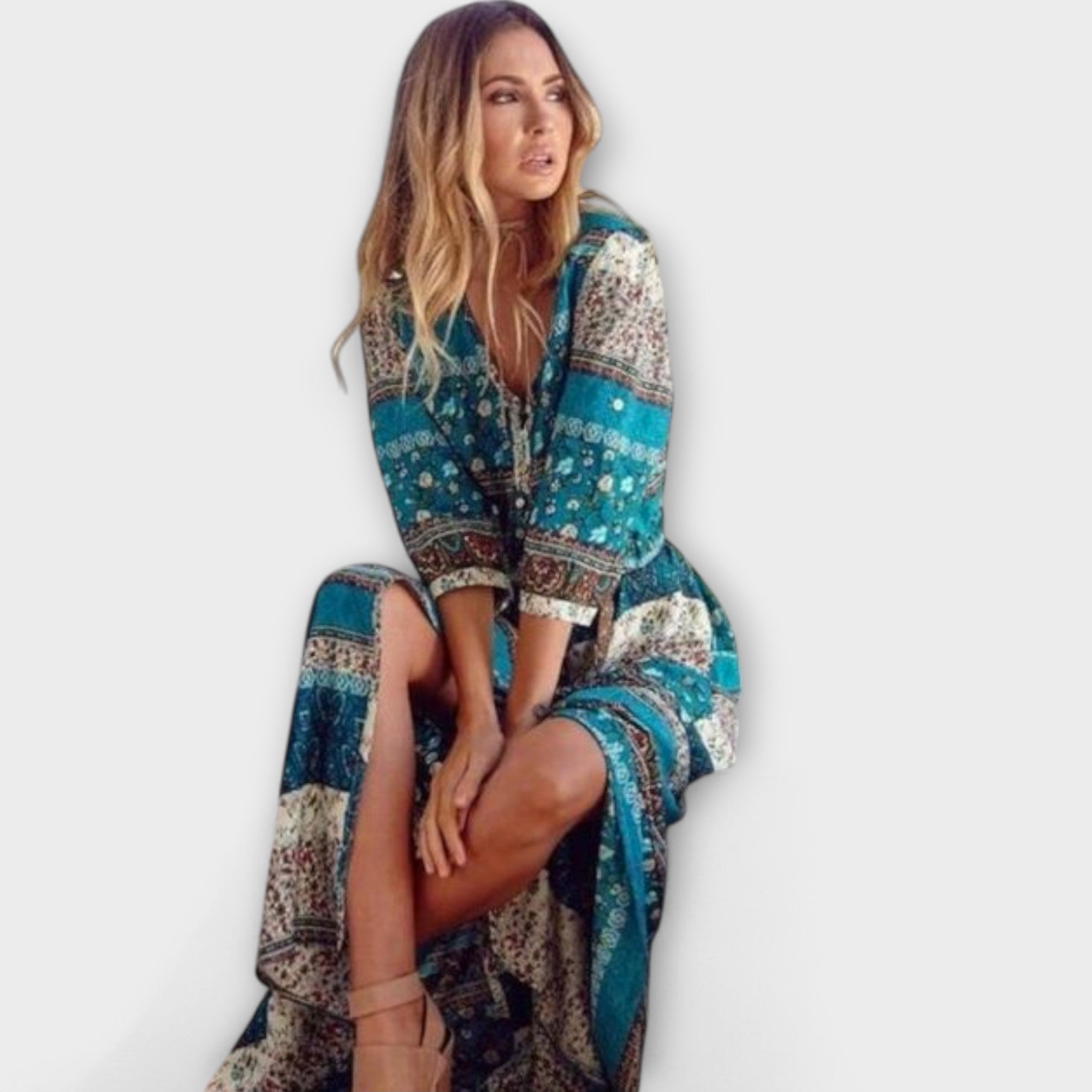 Carina - Vestido Médio Boho