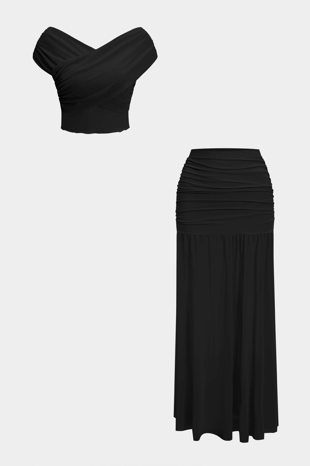 Milena - Conjunto de Blusa e Saia Plissada