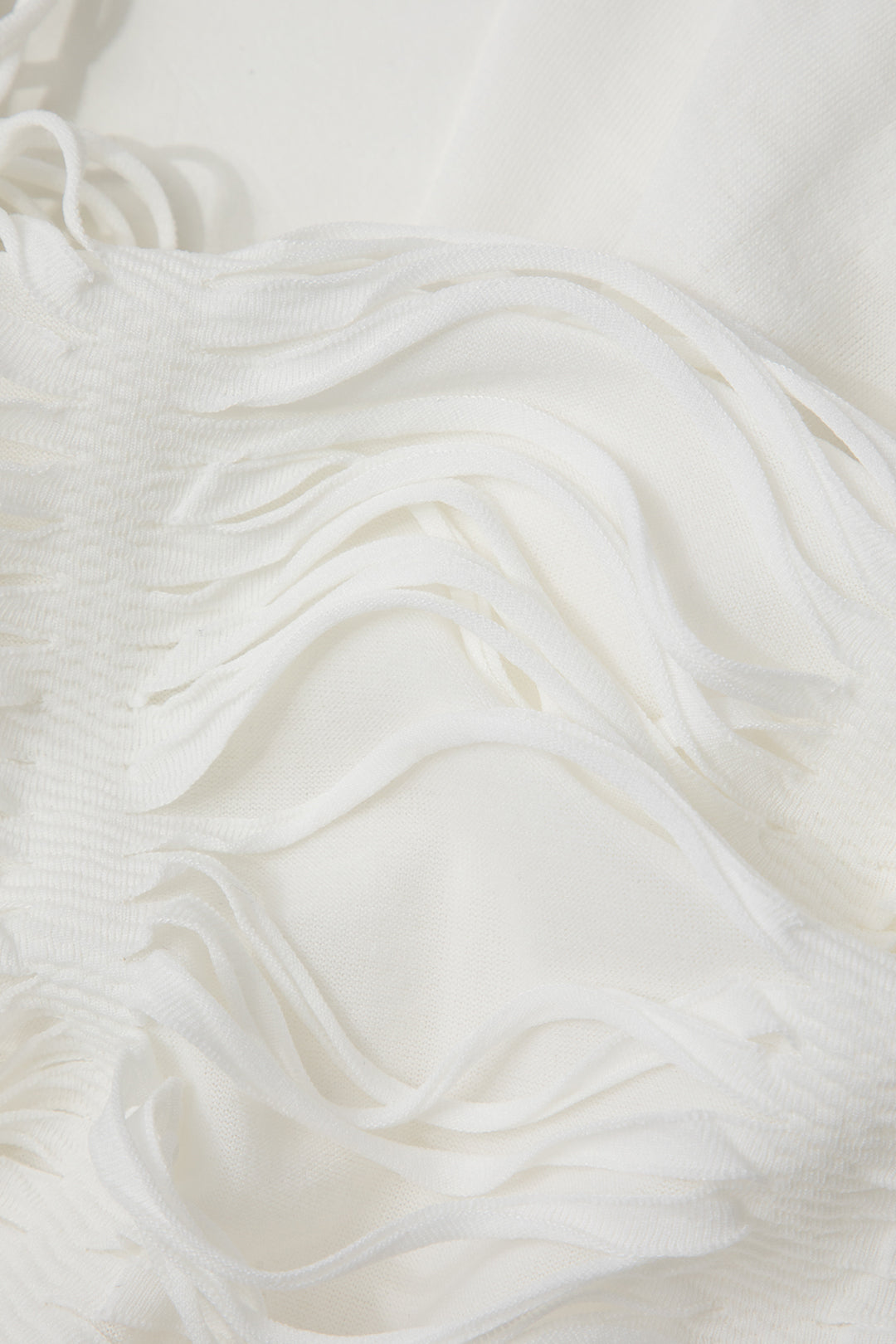 Graça- Conjunto de Top Halter Desgastado e Saia Mini Assimétrica