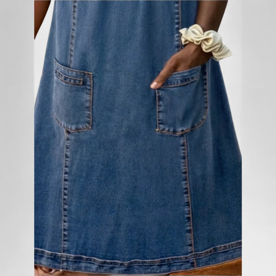 Rebeca - Vestido em Ganga Suave