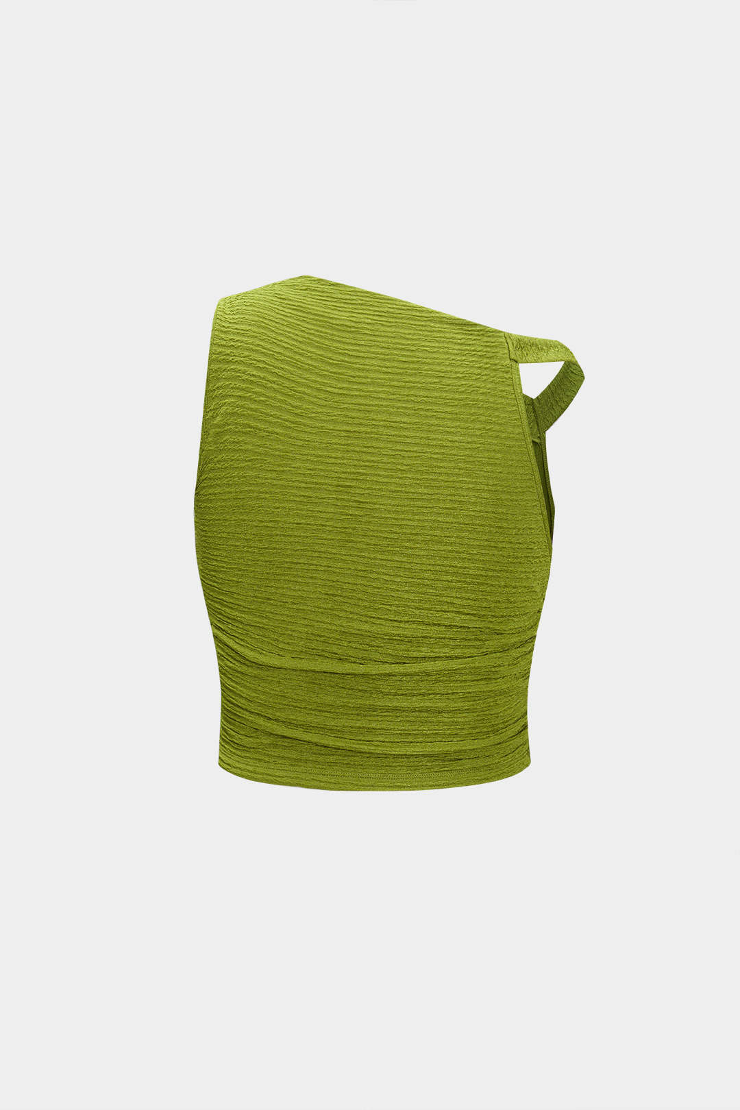 Sílvia- Conjunto de Top Assimétrico com Saia Pregueada