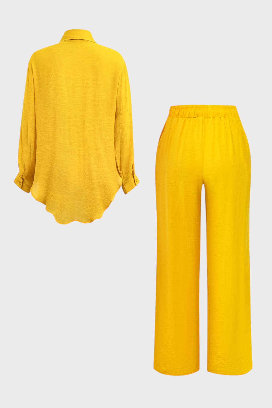 Vitória- Conjunto de Camisa com Laço Frontal e Calças Amplas