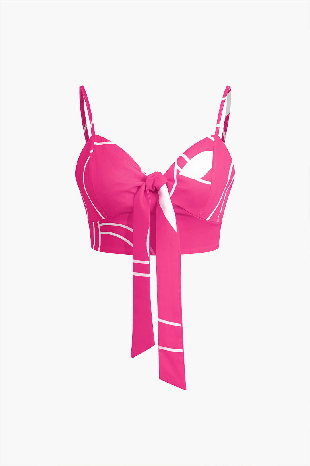 Vera - Conjunto Cami com Nó e Calças Tropicais