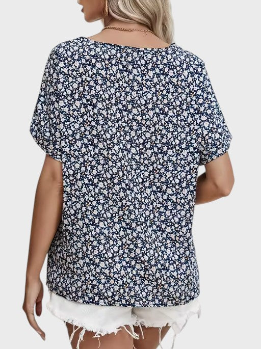 Constança - Blusa Leve com Estampa Floral