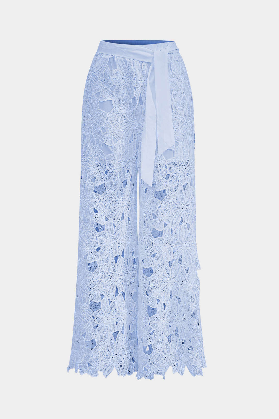 Celina- Conjunto Top Renda & Calças com Laço