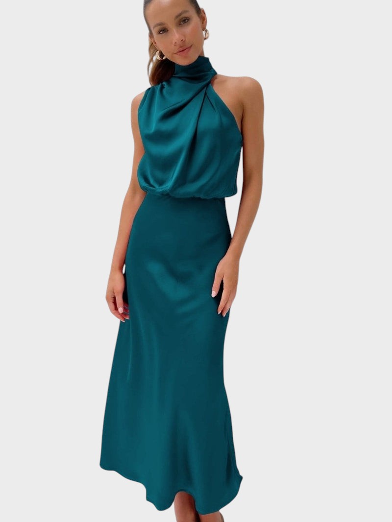 Lucrécia – Vestido Elegante De Seda