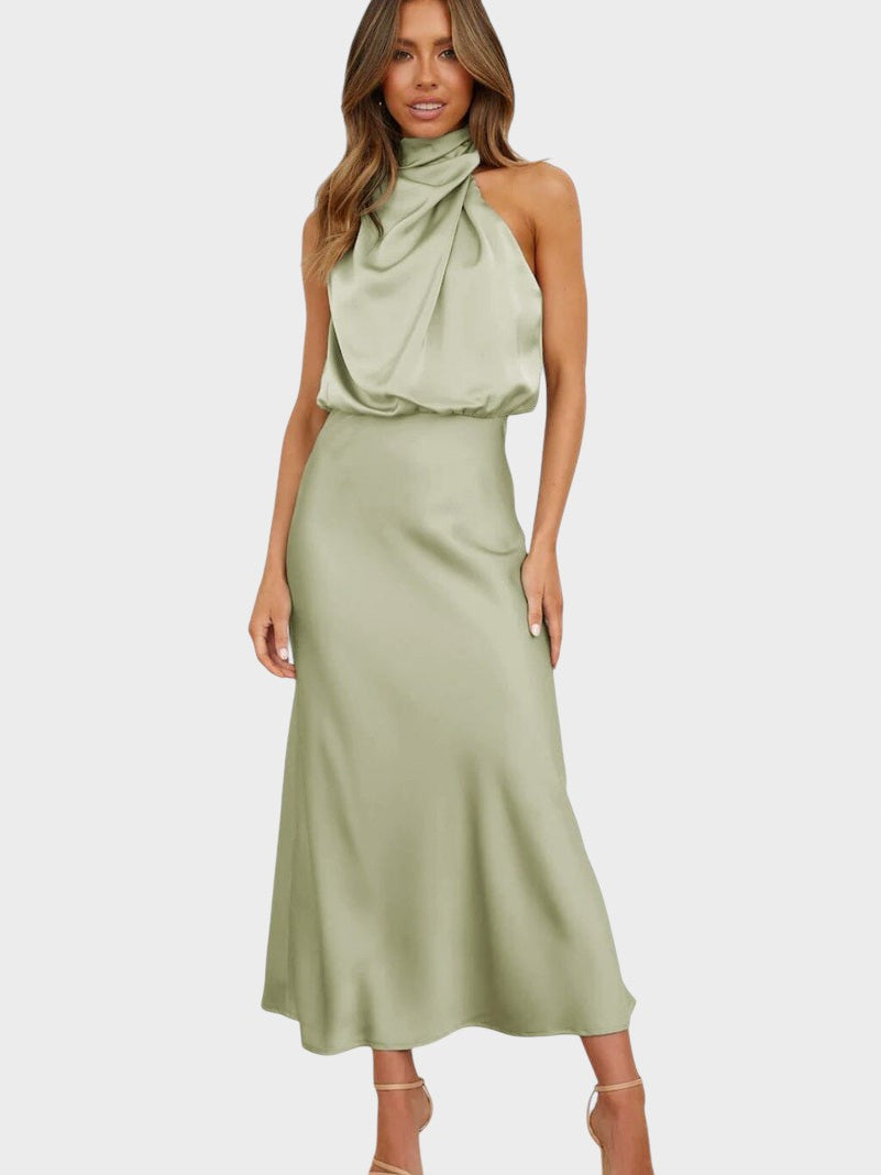 Lucrécia – Vestido Elegante De Seda