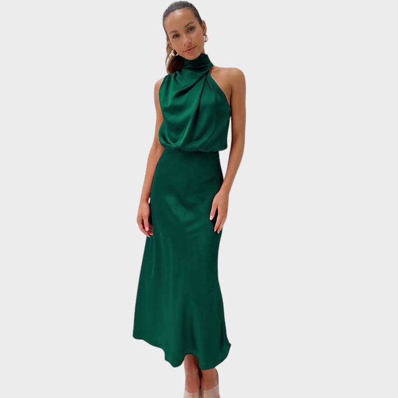 Lucrécia – Vestido Elegante De Seda