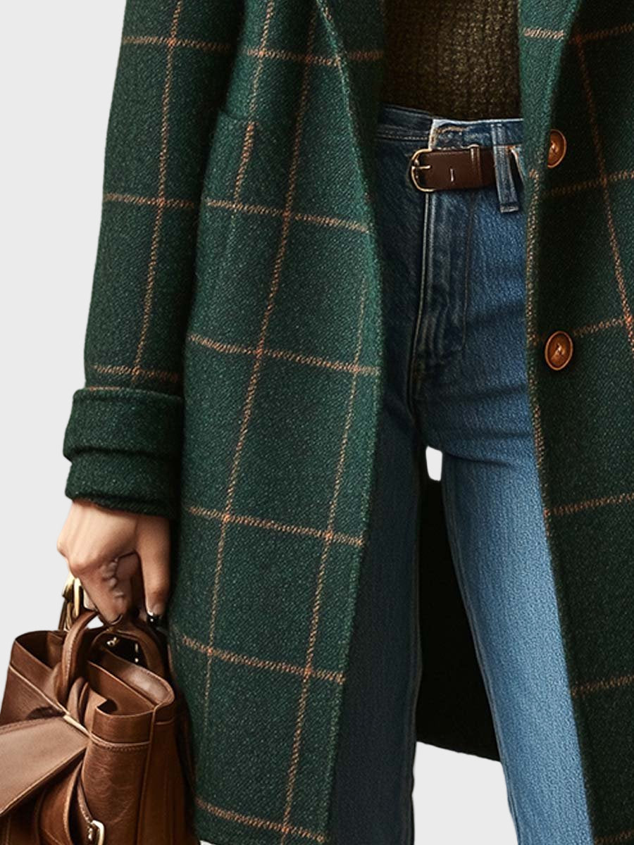 Helena – Casaco clássico Xadrez