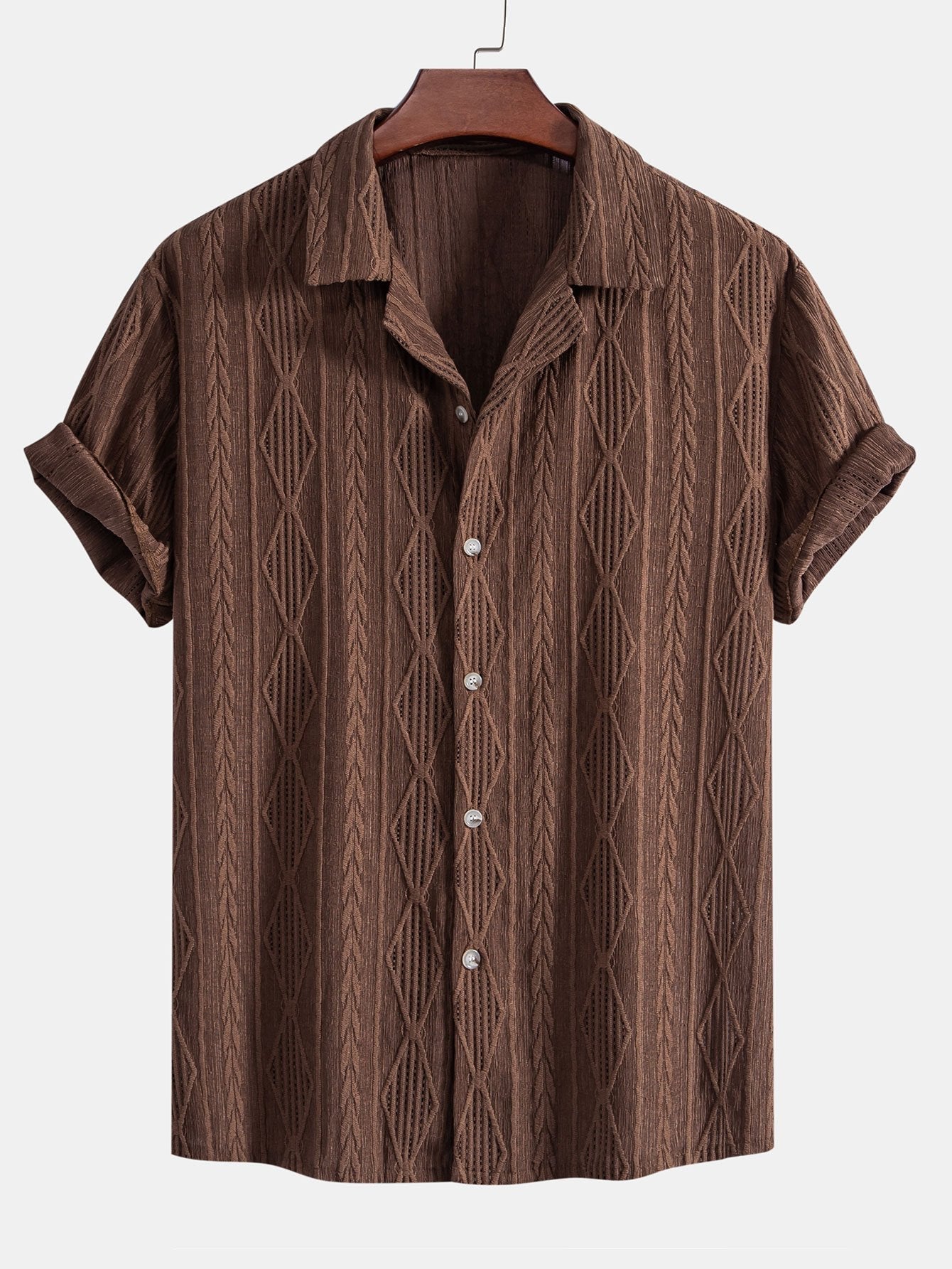 João - Camisa Cubana em Jacquard