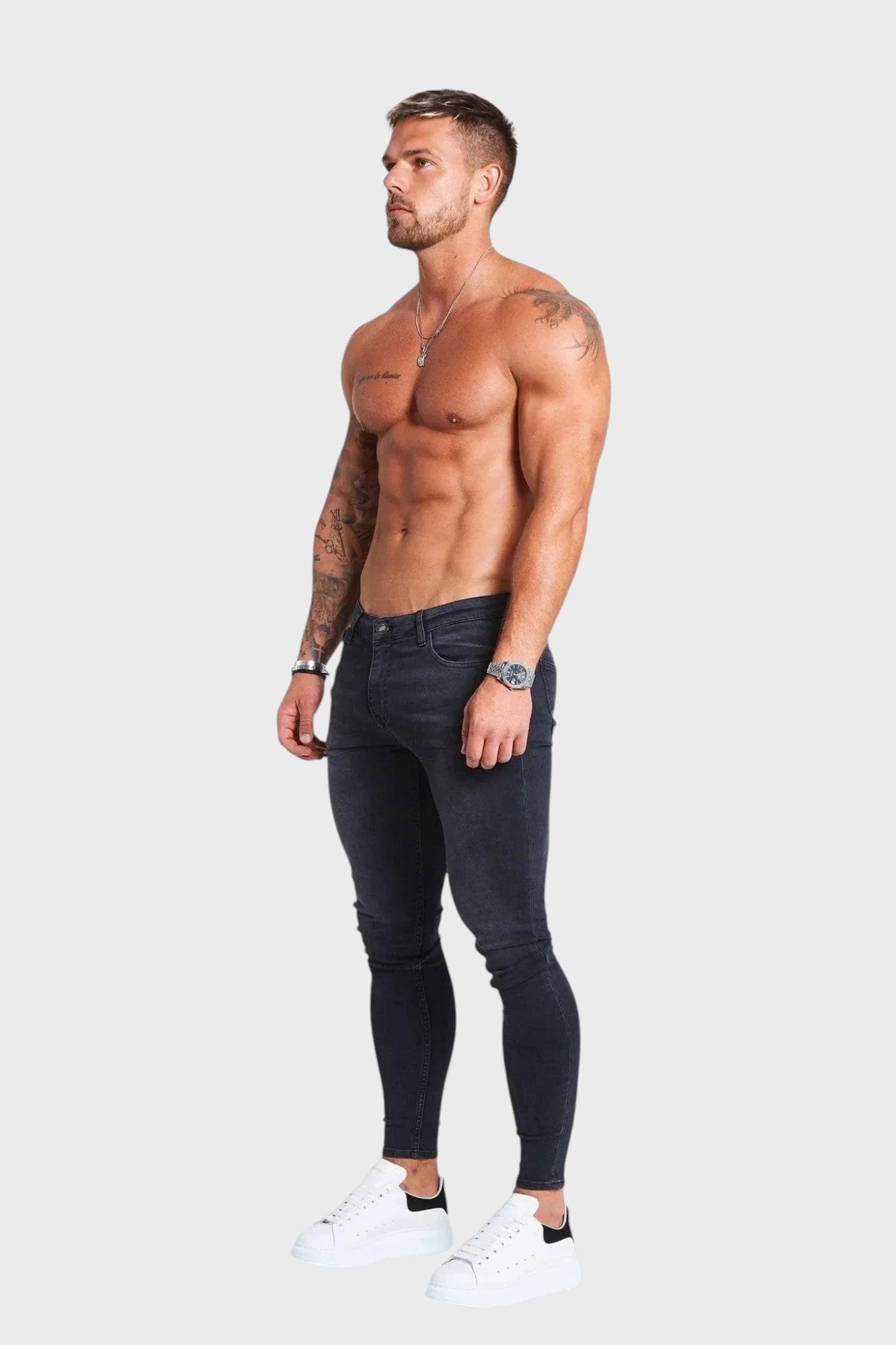 Francisco - Calças Cinza Sem Rasgos