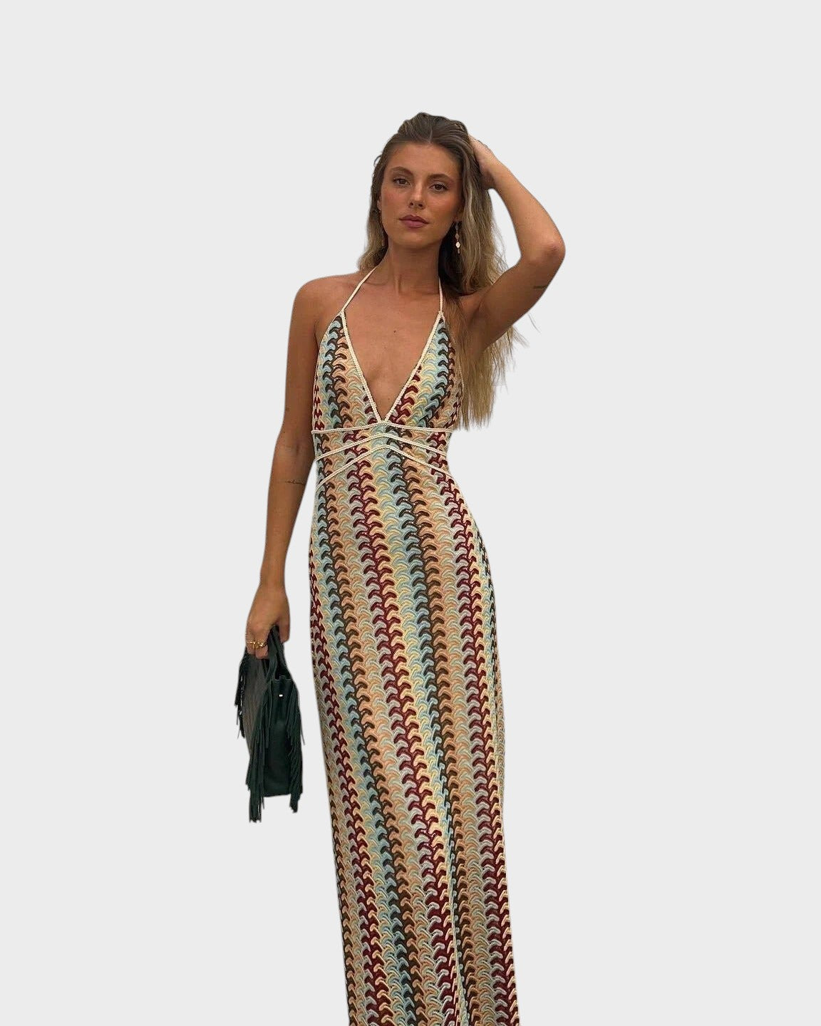 Judite - Vestido de Praia Boho em Crochê