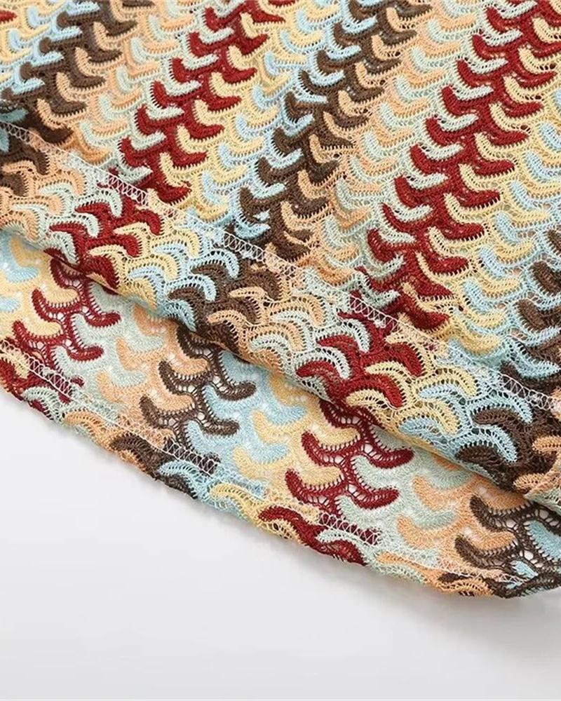 Judite - Vestido de Praia Boho em Crochê