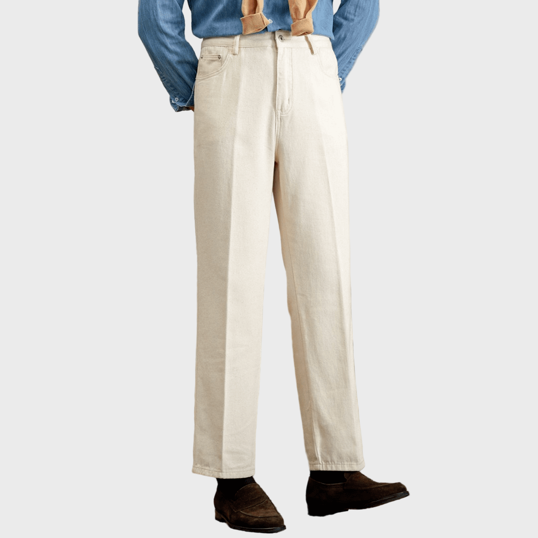 Lourenço - Calças de Ganga brancas