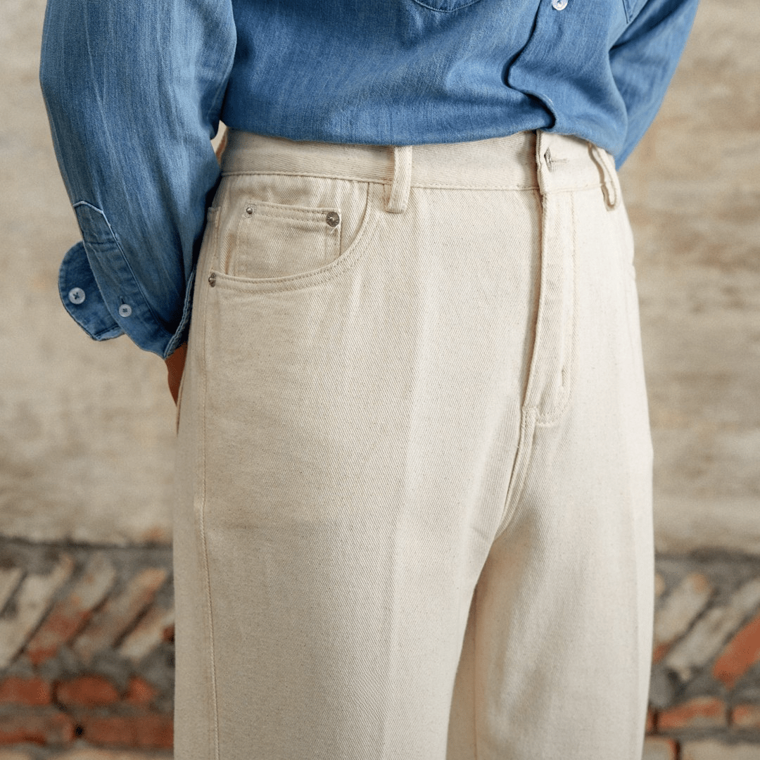 Lourenço - Calças de Ganga brancas