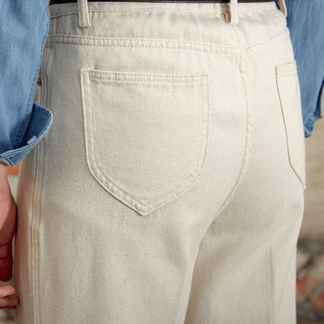 Lourenço - Calças de Ganga brancas