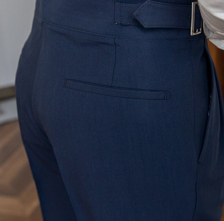 Simão - Calças Casuais Azul Marinho