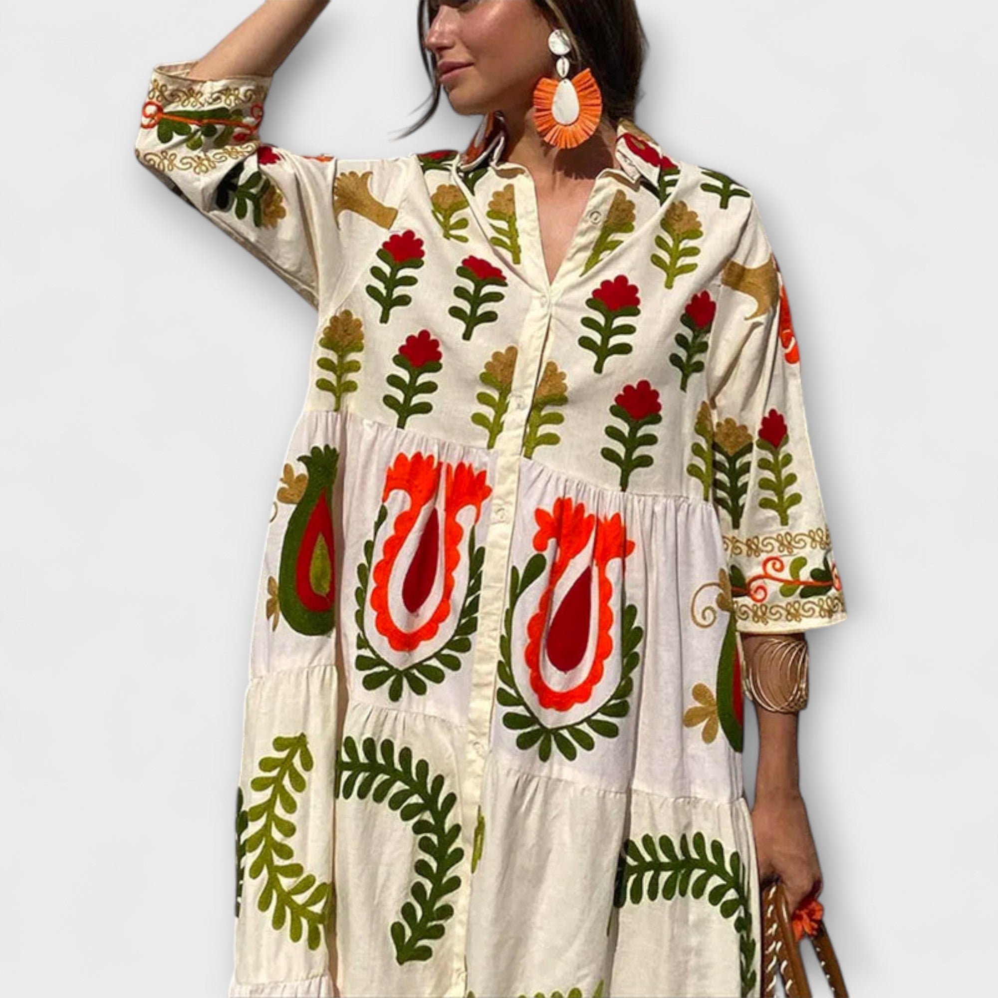 Marcela - Vestido Floral Elegante