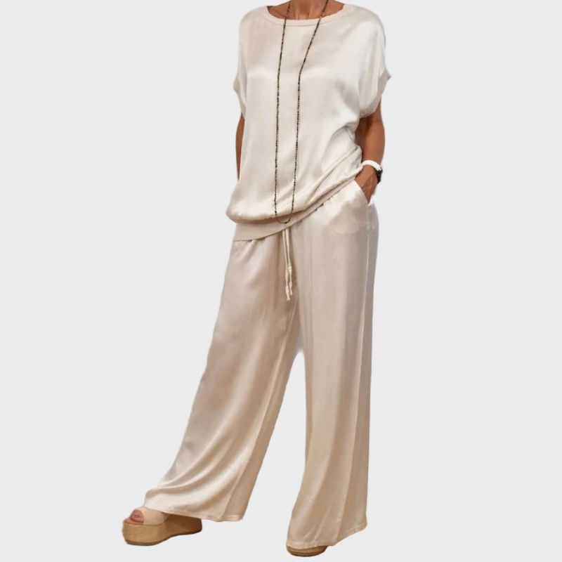 Cátia - Conjunto Camisa Solta Elegante