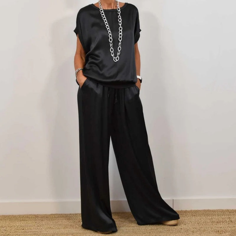 Cátia - Conjunto Camisa Solta Elegante