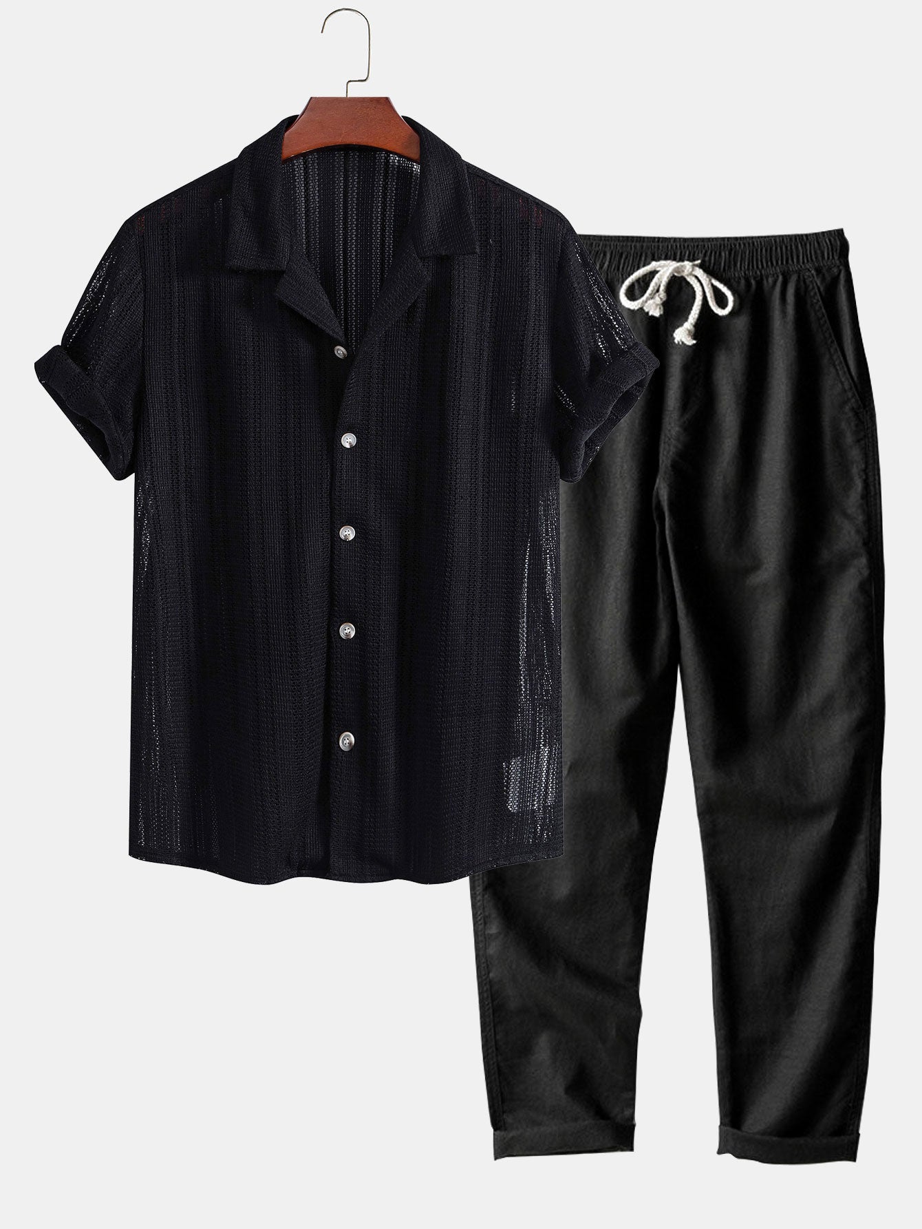 Hugo - Conjunto de Camisa de Manga Curta