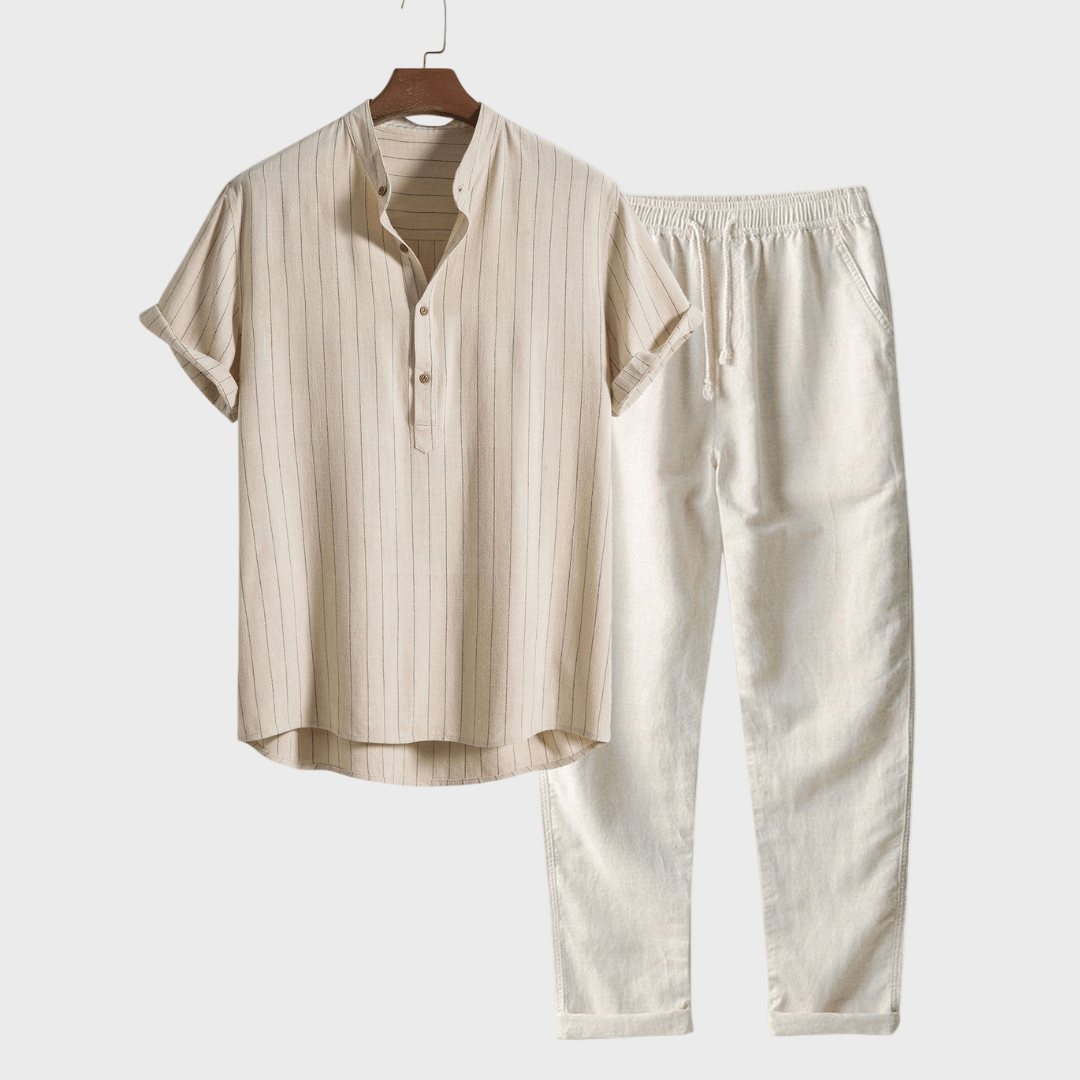 João - Conjunto de Camisa de Manga Curta