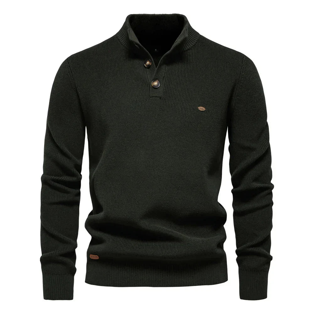 Miguel - Pullover Masculino com Detalhe de Botão